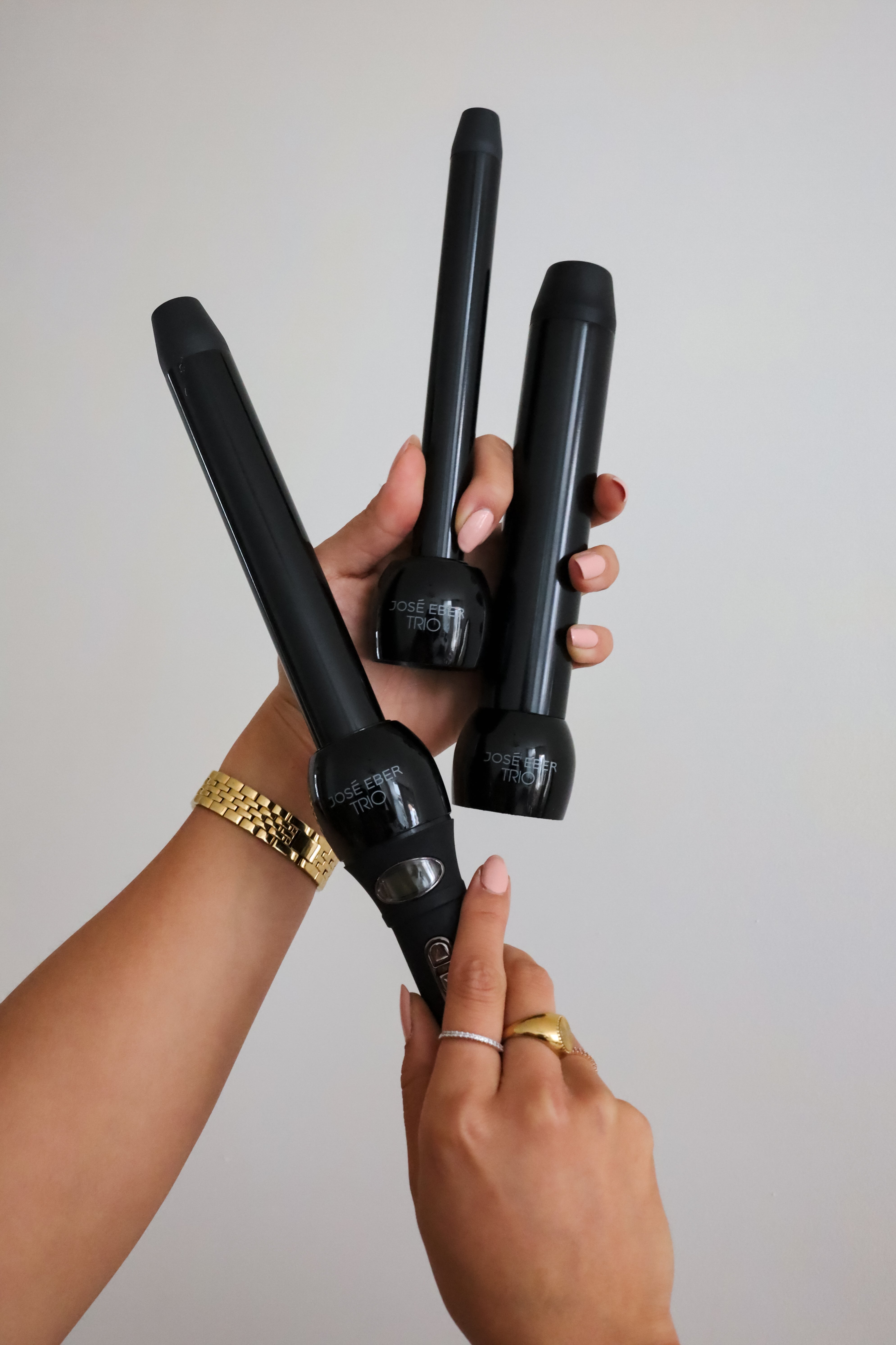 Clipless Trio Curling iron (19mm-25mm-32mm)